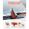 imageVEVOR Snow Shovel and Snow Brush 42 in Extendable Snows Broom ampamp Ice Scraper with 180 Pivoting Brush Head NonSlip Grip Portable Winter Snows Removal Tools for Cars Trucks SUVs Vehicle