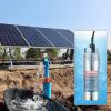 imageVEVOR Solar Water Pump 48V DC 369W Submersible Deep Well Pump Max Flow 84 GPM Max Head 273 ft Max Submersion 656 ft Solar Powered Water Pump for Well Farm Ranch Irrigation Livestock Drinking12V 120W 4