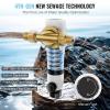 imageVEVOR Spin Down Sediment Filter 360 Mountable 4th Gen Backwash PreFiltration BiSide Scraper Flush 20 GPM Reusable Whole House Water Filter Pressure Gauge 34quot MNPTBackflush Filter