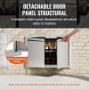 imageVEVOR Stainless Steel BBQ Access Door 24W x 17H Inch Single Vertical Wall Door with Handle and Vents for Outdoor Kitchen Grilling StationRecessed Handles