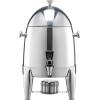 imageVEVOR Stainless Steel Beverage Dispenser 27 Gallon Drink Dispenser with Alcohol Burner Hot ampamp Cold Drink Dispensers for Coffee Tea Hot Water with Spigot Ice Tube for Restaurants Hotels Parties27 Gal