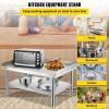 imageVEVOR Stainless Steel Equipment Grill Stand 60 x 30 x 24 Inches Stainless Table Grilling Stand Table with Undershelf Equipment Standing Grill Desk for Hotel Home Restaurant Kitchen603024 Inch