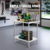 imageVEVOR Stainless Steel Prep Table 30 x 72 x 34 Inch 920 lbs Load Capacity Heavy Duty Metal Worktable with 3 Adjustable Height Levels Commercial Workstation for Kitchen Garage Restaurant Backyard24 x 36 x 34 Inch