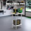 imageVEVOR Stainless Steel Prep Table 30 x 72 x 34 Inch 920 lbs Load Capacity Heavy Duty Metal Worktable with 3 Adjustable Height Levels Commercial Workstation for Kitchen Garage Restaurant Backyard24 x 18 x 34 inch