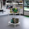 imageVEVOR Stainless Steel Prep Table 30 x 72 x 34 Inch 920 lbs Load Capacity Heavy Duty Metal Worktable with 3 Adjustable Height Levels Commercial Workstation for Kitchen Garage Restaurant Backyard24 x 30 x 34 inch