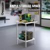 imageVEVOR Stainless Steel Prep Table 30 x 72 x 34 Inch 920 lbs Load Capacity Heavy Duty Metal Worktable with 3 Adjustable Height Levels Commercial Workstation for Kitchen Garage Restaurant Backyard24 x 24 x 34 Inch