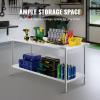 imageVEVOR Stainless Steel Prep Table 30 x 72 x 34 Inch 920 lbs Load Capacity Heavy Duty Metal Worktable with 3 Adjustable Height Levels Commercial Workstation for Kitchen Garage Restaurant Backyard30 x 72 x 34 Inch