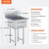 imageVEVOR Stainless Steel Prep ampamp Utility Sink 1 Compartment Free Standing Small Sink Include Faucet ampamp legs 27quotx24quot Commercial Single Bowl Sinks for Garage Restaurant Kitchen LaundryBowl Size 1818IN