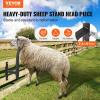 imageVEVOR Sturdy Sheep Stand  51x23 inch Metal Livestock Trimming Stand Adjustable Height 21quot to 33quot with Headpiece and Nose Loop 500lbs Capacity Ideal for Goats and Lambs BlackBlack Goat Stand Head Piece