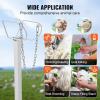 imageVEVOR Sturdy Sheep Stand  51x23 inch Metal Livestock Trimming Stand Adjustable Height 21quot to 33quot with Headpiece and Nose Loop 500lbs Capacity Ideal for Goats and Lambs BlackWhite 51x23 Adjustable
