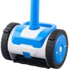 imageVEVOR Suction Pool Cleaner Automatic Pool Vacuum Cleaner Suction Side Automatic Pool Cleaner Suction Vacuum Pool Sweeper with 2 Wheels for Inground Pool and AboveGround Pool Up to 20 x 40 ft