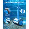 imageVEVOR Suction Pool Cleaner Automatic Pool Vacuum Cleaner Suction Side Automatic Pool Cleaner Suction Vacuum Pool Sweeper with 2 Wheels for Inground Pool and AboveGround Pool Up to 20 x 40 ft