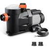 imageVEVOR Swimming Pool Pump 15HP 115V 1100W Single Speed Pumps for Above Ground Powerful Pool Pumps with Strainer Filter Basket 5280 GPH Max Flow Certification of ETL for Security220V Single Speed
