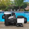 imageVEVOR Swimming Pool Pump 15HP 115V 1100W Single Speed Pumps for Above Ground Powerful Pool Pumps with Strainer Filter Basket 5280 GPH Max Flow Certification of ETL for Security220V Single Speed