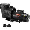 imageVEVOR Swimming Pool Pump 15HP 115V 1100W Single Speed Pumps for Above Ground Powerful Pool Pumps with Strainer Filter Basket 5280 GPH Max Flow Certification of ETL for SecurityDual Speed