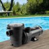 imageVEVOR Swimming Pool Pump 15HP 115V 1100W Single Speed Pumps for Above Ground Powerful Pool Pumps with Strainer Filter Basket 5280 GPH Max Flow Certification of ETL for SecuritySingle Speed