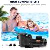 imageVEVOR Swimming Pool Pump 15HP 115V 1100W Single Speed Pumps for Above Ground Powerful Pool Pumps with Strainer Filter Basket 5280 GPH Max Flow Certification of ETL for SecurityDual Speed