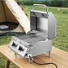 imageVEVOR Tabletop Gas Grill 3Burner Stainless Steel Portable Propane Grill with Builtin Thermometer Travel Locks Weatherproof Lid 22500 BTU Total for Outdoor Cooking Patio Party Camping RV2Burner
