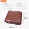 imageVEVOR Tarp 20x40 ft 16 Mil Extra Thick Waterproof Poly Plastic Tarps Cover MultiPurpose Outdoor Tarpaulin with Grommets ampamp Reinforced Edges for Truck RV Boat Camping BrownBrown