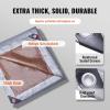 imageVEVOR Tarp 20x40 ft 16 Mil Extra Thick Waterproof Poly Plastic Tarps Cover MultiPurpose Outdoor Tarpaulin with Grommets ampamp Reinforced Edges for Truck RV Boat Camping BrownSilverBrown