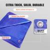 imageVEVOR Tarp 20x40 ft 16 Mil Extra Thick Waterproof Poly Plastic Tarps Cover MultiPurpose Outdoor Tarpaulin with Grommets ampamp Reinforced Edges for Truck RV Boat Camping BrownBlue