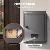 imageVEVOR Through The Wall Drop Box Heavy Duty Steel Through The Wall Mailbox with 2879quot 13quot Combination Lock 125x63x169 Mail Drop Box BlackBlack