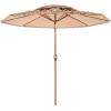 imageVEVOR Tiki UmbrellaThatched Patio Umbrella with Tilt Hawaiian Style Beach Parasol with Durable PP Thatch Grass Pool Umbrellas for Beach Patio Poolside Backyard ampamp Garden2Tier