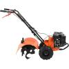 imageVEVOR Tiller Cultivator 31CC 4Stroke Garden Cultivator Tiller with 4 Steel Adjustable Front Tines for Lawn Garden and Field Soil Cultivation Orange212CC 4Stroke
