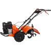 imageVEVOR Tiller Cultivator 31CC 4Stroke Garden Cultivator Tiller with 4 Steel Adjustable Front Tines for Lawn Garden and Field Soil Cultivation Orange212CC 4Stroke