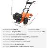 imageVEVOR Tiller Cultivator 31CC 4Stroke Garden Cultivator Tiller with 4 Steel Adjustable Front Tines for Lawn Garden and Field Soil Cultivation Orange212CC 4Stroke