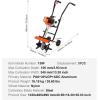 imageVEVOR Tiller Cultivator 31CC 4Stroke Garden Cultivator Tiller with 4 Steel Adjustable Front Tines for Lawn Garden and Field Soil Cultivation Orange31CC 4Stroke