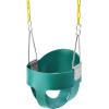 imageVEVOR Toddler Swing Seat High Back Full Bucket Baby Swing Seat with Coated Chains and Carabiners Support 150 lbs Baby Outdoor Swing Fully Assembled Swing for Toddlers Age 3 Indoor and OutdoorGreen
