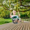imageVEVOR Toddler Swing Seat High Back Full Bucket Baby Swing Seat with Coated Chains and Carabiners Support 150 lbs Baby Outdoor Swing Fully Assembled Swing for Toddlers Age 3 Indoor and OutdoorGreen