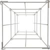 imageVEVOR Tomato Cages 118quot x 118quot x 461quot 10 Packs Square Plant Support Cages Silver PVCCoated Steel Tomato Towers for Climbing Vegetables Plants Flowers FruitsSilver