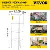 imageVEVOR Tomato Cages 118quot x 118quot x 461quot 10 Packs Square Plant Support Cages Silver PVCCoated Steel Tomato Towers for Climbing Vegetables Plants Flowers FruitsSilver