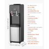 imageVEVOR Top Loading Water Cooler Dispenser Hot and Cold Water Dispenser for 3 or 5 Gallons Bottles Sturdy Stainless Steel and Child Security Lock Ideal for Homes Kitchens Offices Dorms Black