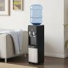imageVEVOR Top Loading Water Cooler Dispenser Hot and Cold Water Dispenser for 3 or 5 Gallons Bottles Sturdy Stainless Steel and Child Security Lock Ideal for Homes Kitchens Offices Dorms Black
