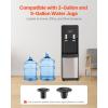 imageVEVOR Top Loading Water Cooler Dispenser Hot and Cold Water Dispenser for 3 or 5 Gallons Bottles Sturdy Stainless Steel and Child Security Lock Ideal for Homes Kitchens Offices Dorms Black