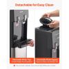 imageVEVOR Top Loading Water Cooler Dispenser Hot and Cold Water Dispenser for 3 or 5 Gallons Bottles Sturdy Stainless Steel and Child Security Lock Ideal for Homes Kitchens Offices Dorms Black