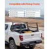 imageVEVOR Truck Rack 800 lbs Capacity 71quotx32quot Aluminum Ladder Rack for Truck with 8 NonDrilling CClamps Heavy Duty Truck Bed Rack TwoBar Set for Kayak Surfboard Lumber LadderWith Side Panels