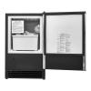 imageVEVOR Under Counter Ice Maker Machine Crescent Ice 15 LbsDay Stainless Steel Built in Ice Maker with Reversible Door 11Lbs Storage Ice Maker Machine for Commercial Home Kitchen No Drain RequiredCrescent Ice