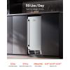 imageVEVOR Under Counter Ice Maker Machine Crescent Ice 15 LbsDay Stainless Steel Built in Ice Maker with Reversible Door 11Lbs Storage Ice Maker Machine for Commercial Home Kitchen No Drain RequiredCube Ice Outdoor