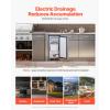 imageVEVOR Under Counter Ice Maker Machine Crescent Ice 15 LbsDay Stainless Steel Built in Ice Maker with Reversible Door 11Lbs Storage Ice Maker Machine for Commercial Home Kitchen No Drain RequiredCube Ice Outdoor