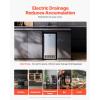 imageVEVOR Under Counter Ice Maker Machine Crescent Ice 15 LbsDay Stainless Steel Built in Ice Maker with Reversible Door 11Lbs Storage Ice Maker Machine for Commercial Home Kitchen No Drain RequiredCube Ice with Drain