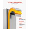 imageVEVOR Under Counter Ice Maker Machine Crescent Ice 15 LbsDay Stainless Steel Built in Ice Maker with Reversible Door 11Lbs Storage Ice Maker Machine for Commercial Home Kitchen No Drain RequiredCube Ice Outdoor