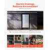imageVEVOR Under Counter Ice Maker Machine Crescent Ice 15 LbsDay Stainless Steel Built in Ice Maker with Reversible Door 11Lbs Storage Ice Maker Machine for Commercial Home Kitchen No Drain RequiredCube Ice