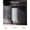 imageVEVOR Under Counter Ice Maker Machine Crescent Ice 15 LbsDay Stainless Steel Built in Ice Maker with Reversible Door 11Lbs Storage Ice Maker Machine for Commercial Home Kitchen No Drain RequiredNugget Ice with Drain