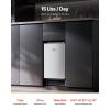 imageVEVOR Under Counter Ice Maker Machine Crescent Ice 15 LbsDay Stainless Steel Built in Ice Maker with Reversible Door 11Lbs Storage Ice Maker Machine for Commercial Home Kitchen No Drain RequiredCrescent Ice