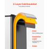 imageVEVOR Under Counter Ice Maker Machine Crescent Ice 15 LbsDay Stainless Steel Built in Ice Maker with Reversible Door 11Lbs Storage Ice Maker Machine for Commercial Home Kitchen No Drain RequiredCrescent Ice