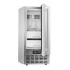 imageVEVOR Under Counter Ice Maker Machine Crescent Ice 15 LbsDay Stainless Steel Built in Ice Maker with Reversible Door 11Lbs Storage Ice Maker Machine for Commercial Home Kitchen No Drain RequiredNugget Ice